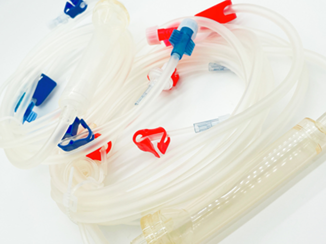 Luer Lock Disposable PVC Infusion Blood Tubing Set For Hemodialysis